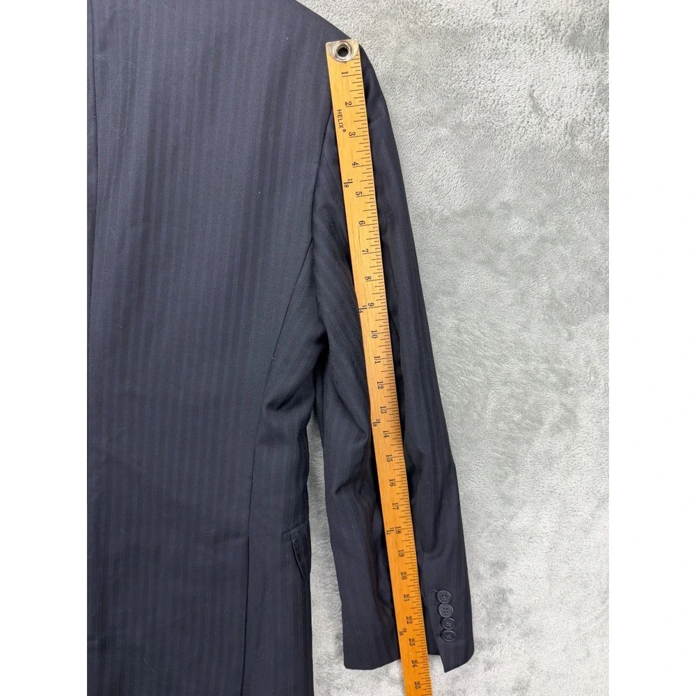 Ermenegildo Zegna Men's Trofeo‎ Blazer 36SH Navy Striped Wool